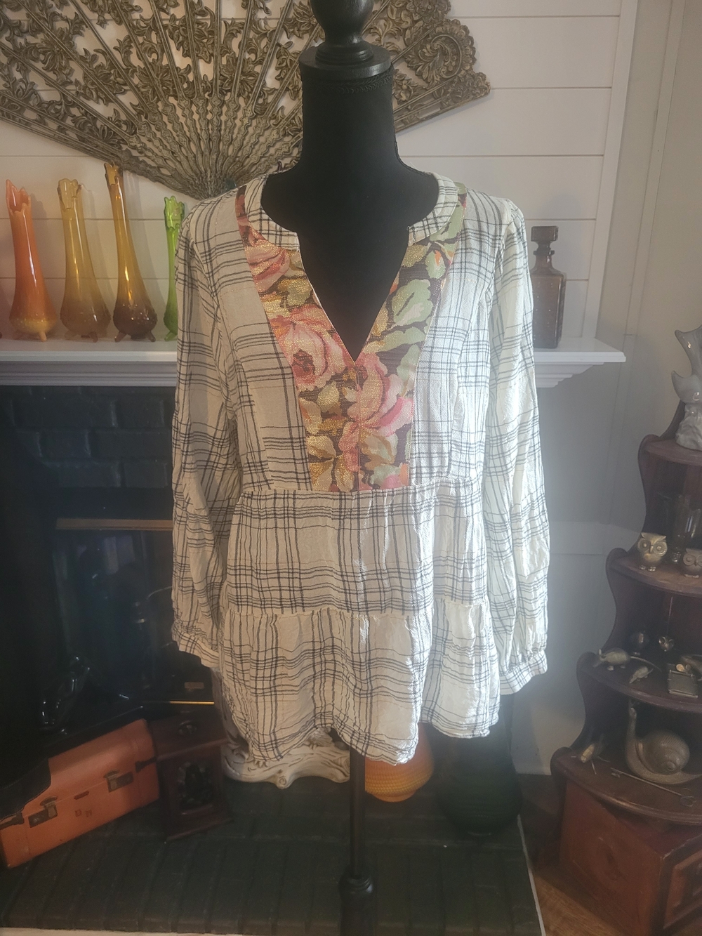 Anthropologie Peasant Long Sleeve Blouse